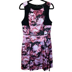 Pink Floral Wedding & Party Wear Dress // Robert Rodriguez Women's Size 12